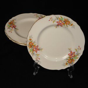 3 vintage Royal Winton AZALIA bread & butter plates
